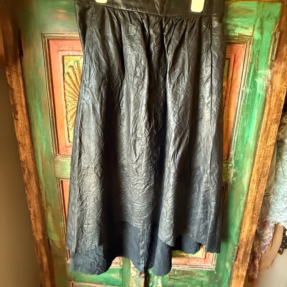 Zadig & Voltaire Black High-Low Midi Skirt